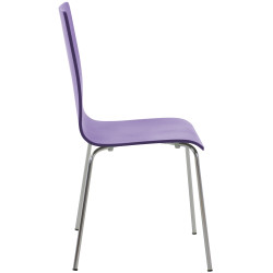 Ensemble de 4 chaises visiteurs Pepe | violet