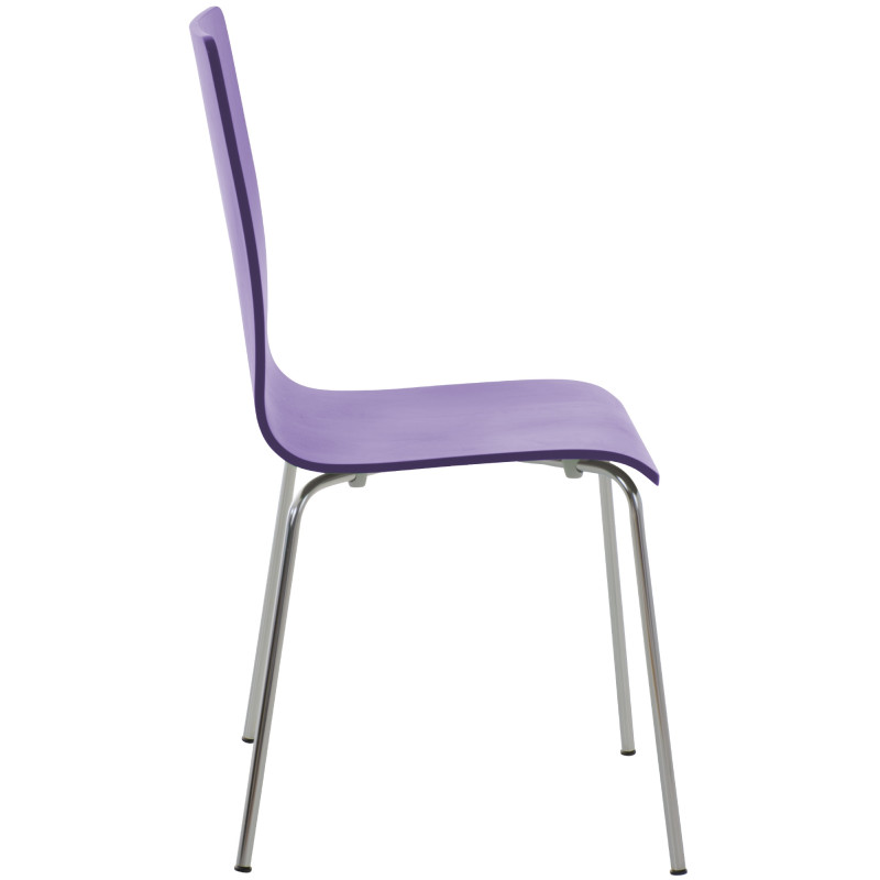 Ensemble de 4 chaises visiteurs Pepe | violet