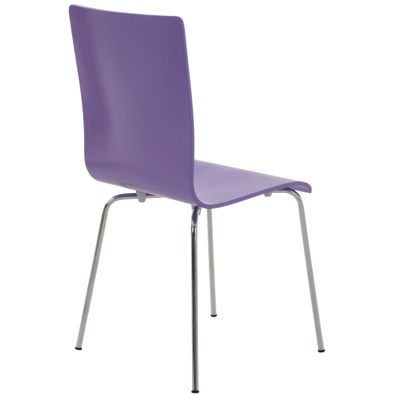 Ensemble de 4 chaises visiteurs Pepe | violet