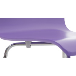 Ensemble de 4 chaises visiteurs Pepe | violet