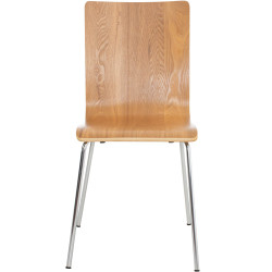 Lot de 2 chaises visiteurs Pepe | chêne
