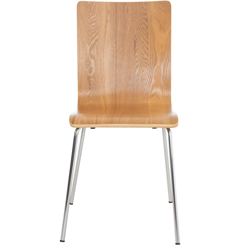 Lot de 2 chaises visiteurs Pepe | chêne