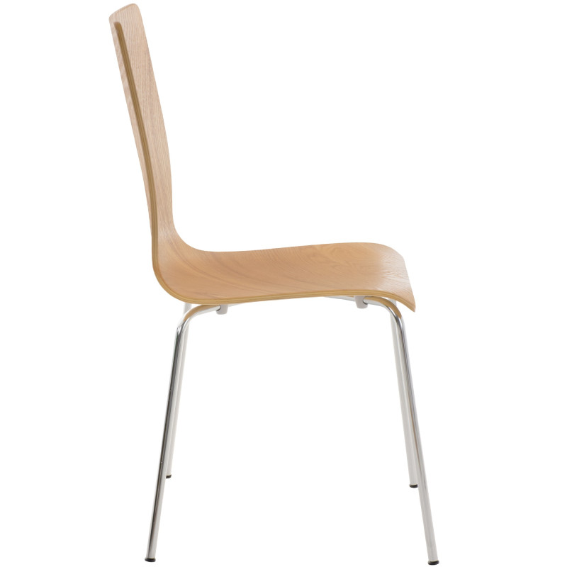 Lot de 2 chaises visiteurs Pepe | chêne