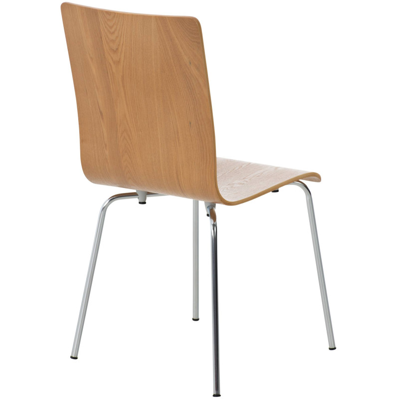 Lot de 2 chaises visiteurs Pepe | chêne
