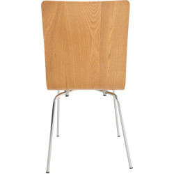 Lot de 2 chaises visiteurs Pepe | chêne