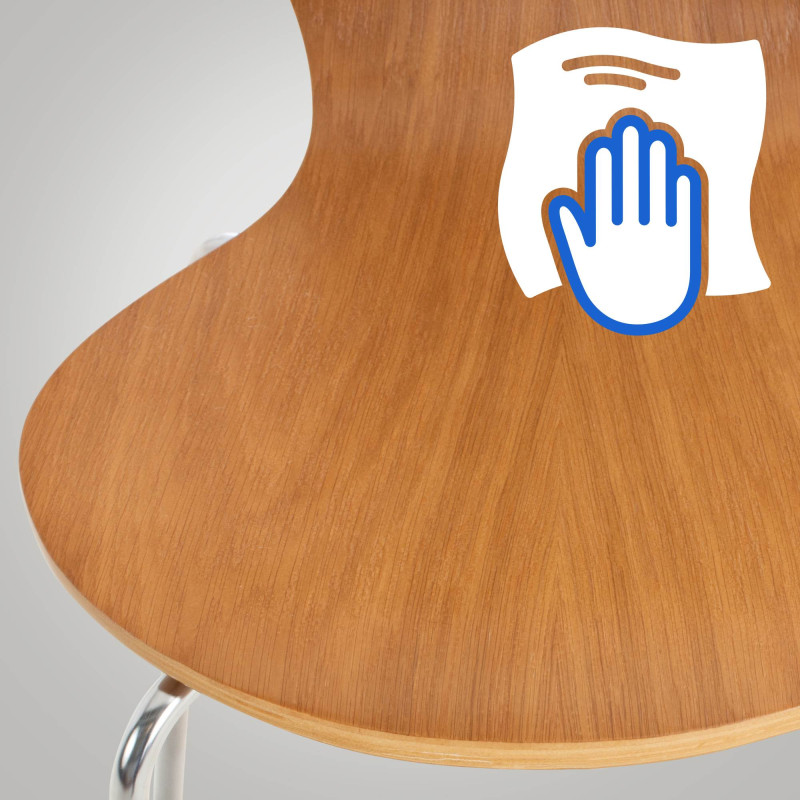 Ensemble de 2 chaises visiteurs Calisto | chêne