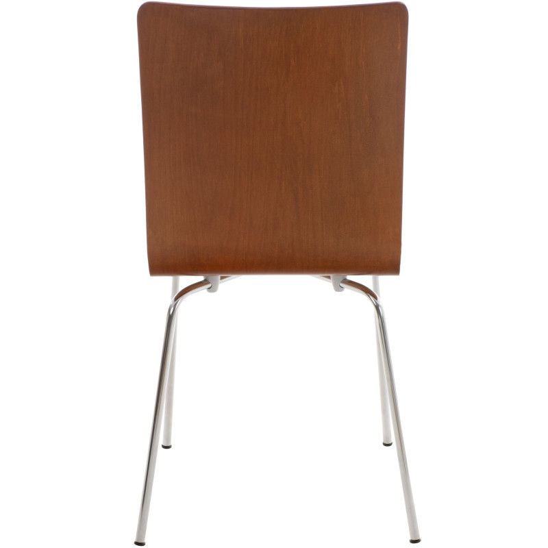 Ensemble de 4 chaises visiteurs Pepe | brun