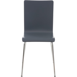 Ensemble de 4 chaises visiteurs Pepe | gris