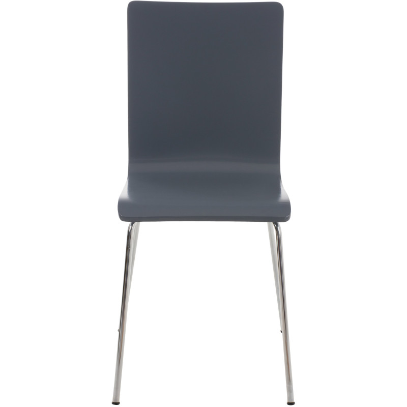 Ensemble de 4 chaises visiteurs Pepe | gris