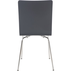 Ensemble de 4 chaises visiteurs Pepe | gris