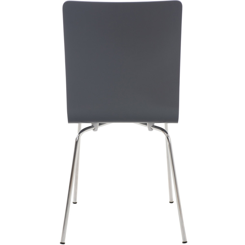 Ensemble de 4 chaises visiteurs Pepe | gris