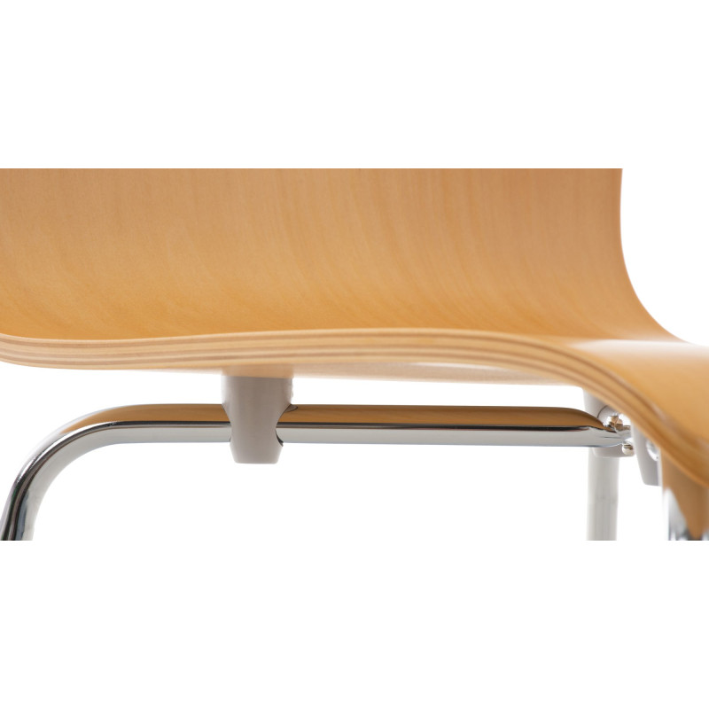 Ensemble de 4 chaises visiteurs Pepe | nature