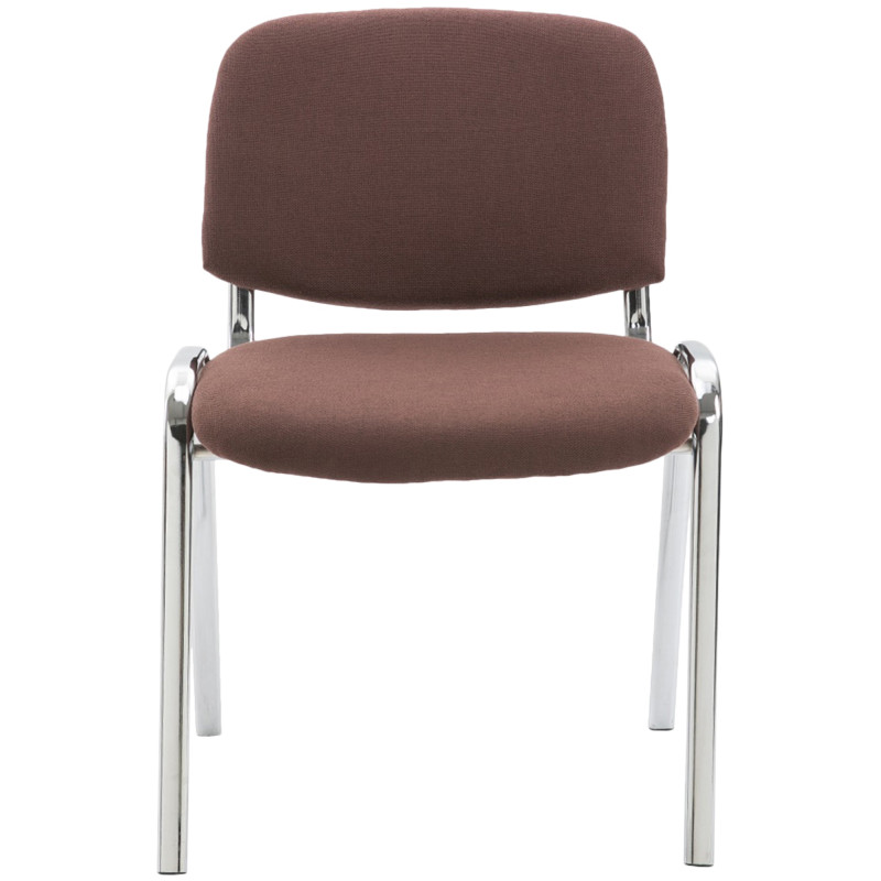 Chaise visiteur en tissu Ken C | brun