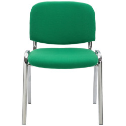 Chaise visiteur en tissu Ken C | vert