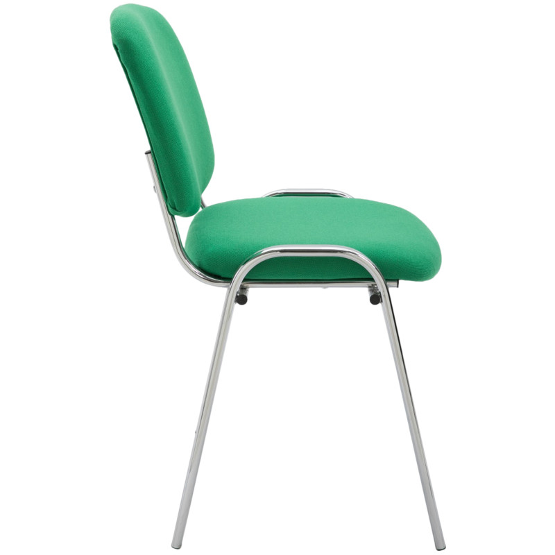 Chaise visiteur en tissu Ken C | vert
