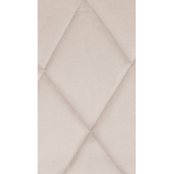 Taburete de bar Lazio en terciopelo Crema,Negro