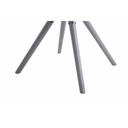 Chaise visiteur Toulouse tissu ronde gris | gris foncé