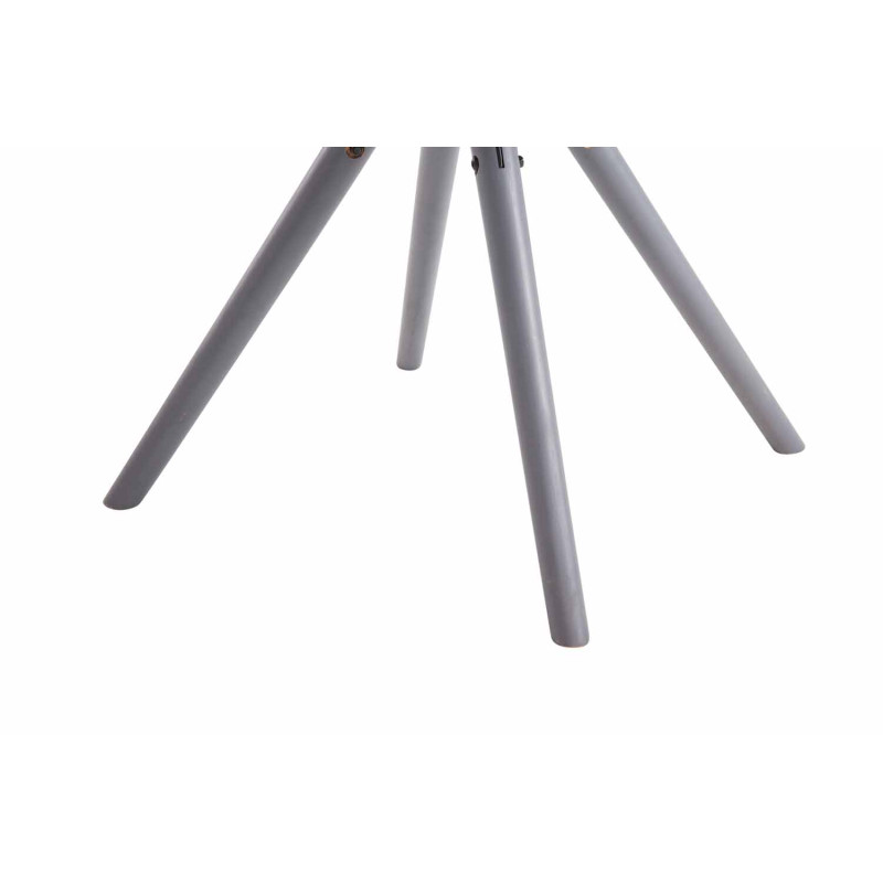 Chaise visiteur Toulouse tissu ronde gris | gris foncé