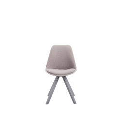 Chaise visiteur Toulouse tissu Square gris | gris