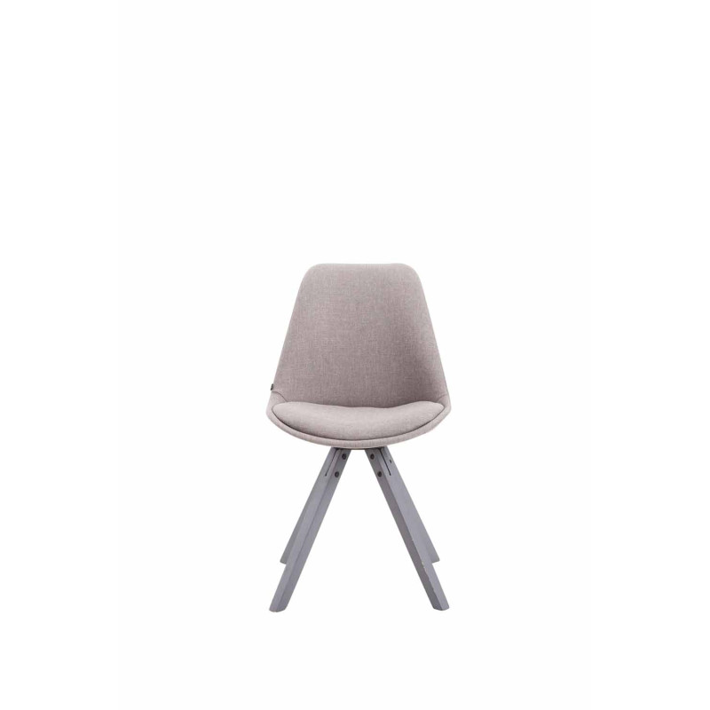 Chaise visiteur Toulouse tissu Square gris | gris