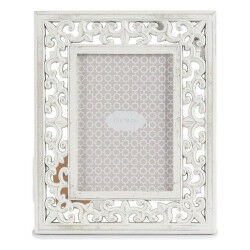 Tabouret de bar Vonore, similicuir blanc