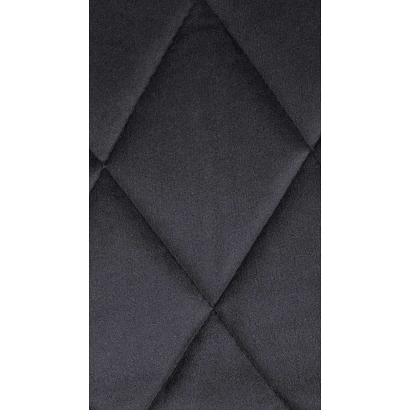 Sgabello da bar Lazio Velvet grigio scuro,bianco