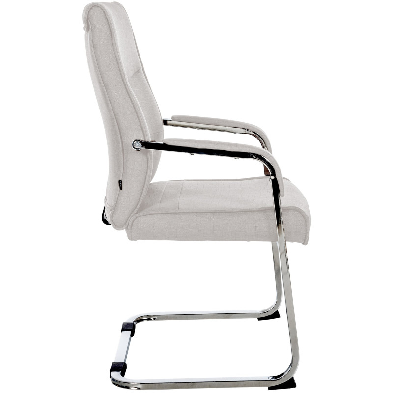 Chaise visiteur en tissu Hobart | gris