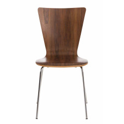 Ensemble de 2 chaises visiteurs Aaron | noyer
