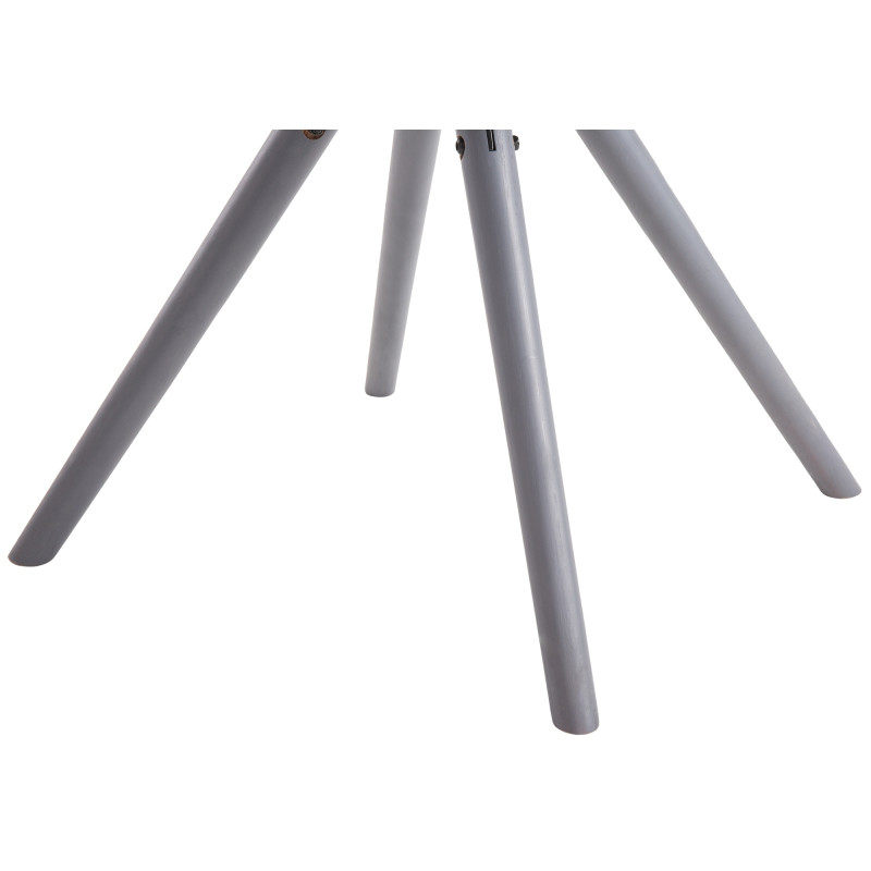 Chaise visiteur Laval Ronde grise | blanc