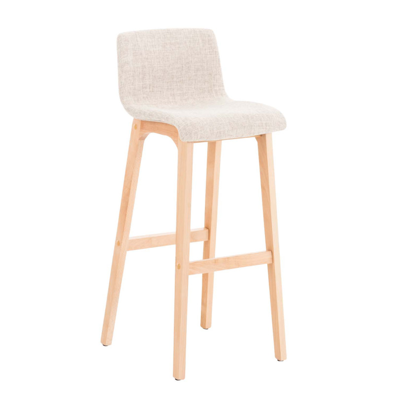 Tabouret de bar Hoover tissu Natura crème