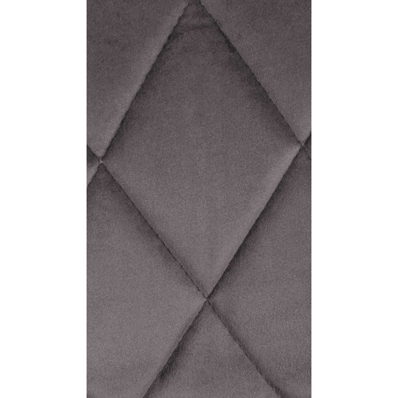 Taburete de bar Lazio en terciopelo Gris,Blanco