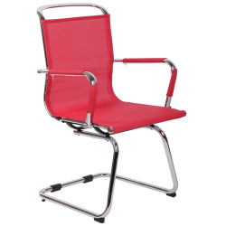 Chaise visiteur Barnet Mesh | rouge
