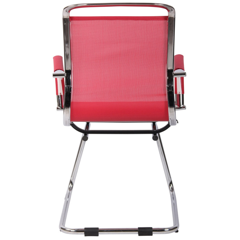 Chaise visiteur Barnet Mesh | rouge