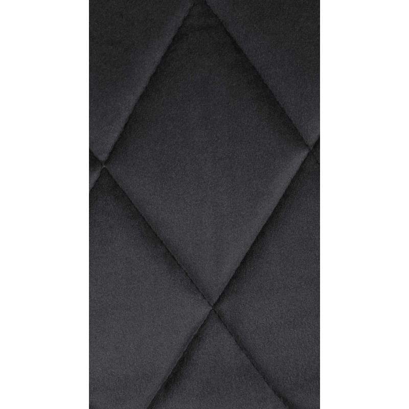 Taburete de bar Lazio en terciopelo Negro,Blanco