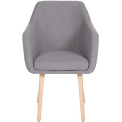 Chaise visiteur Utrecht tissu natura | gris