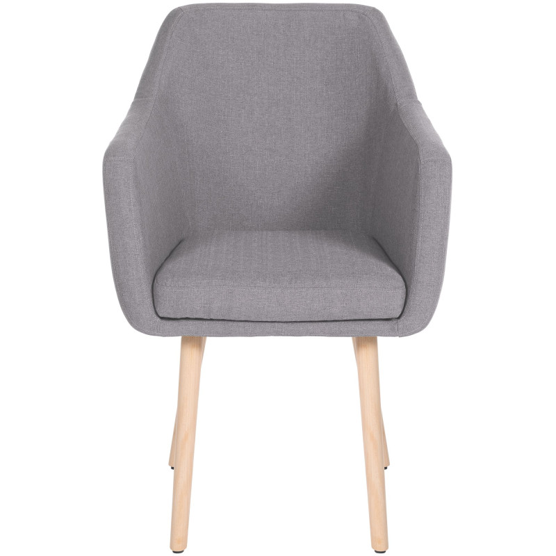 Chaise visiteur Utrecht tissu natura | gris
