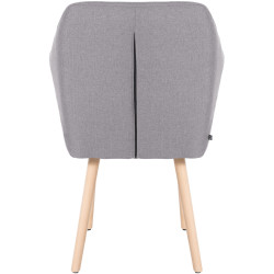Chaise visiteur Utrecht tissu natura | gris