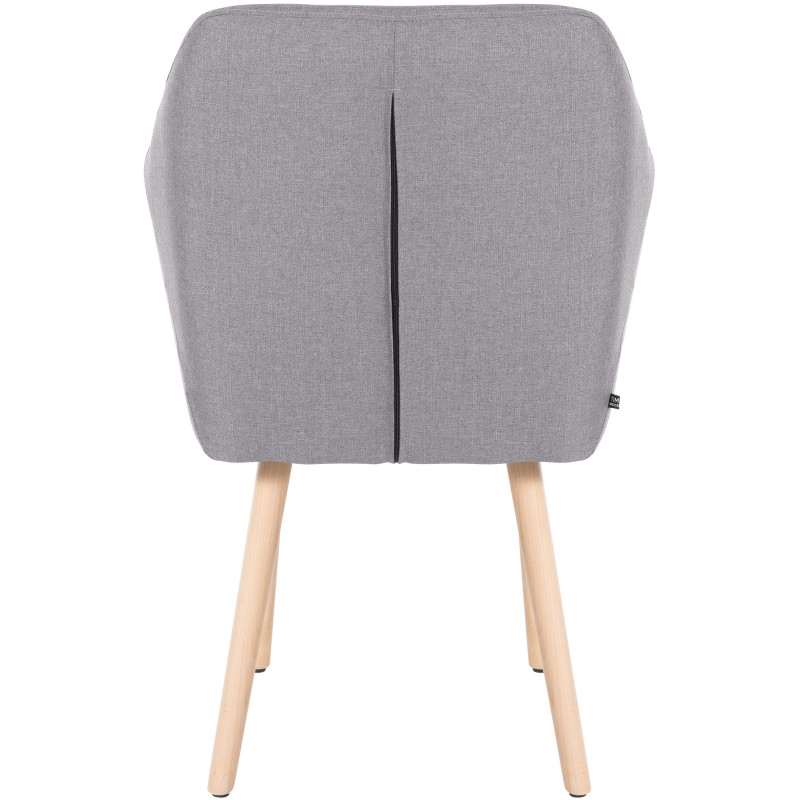 Chaise visiteur Utrecht tissu natura | gris