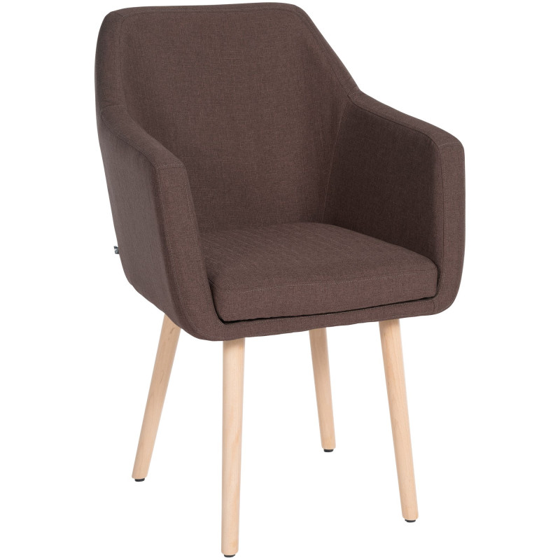 Chaise visiteur Utrecht tissu natura | brun