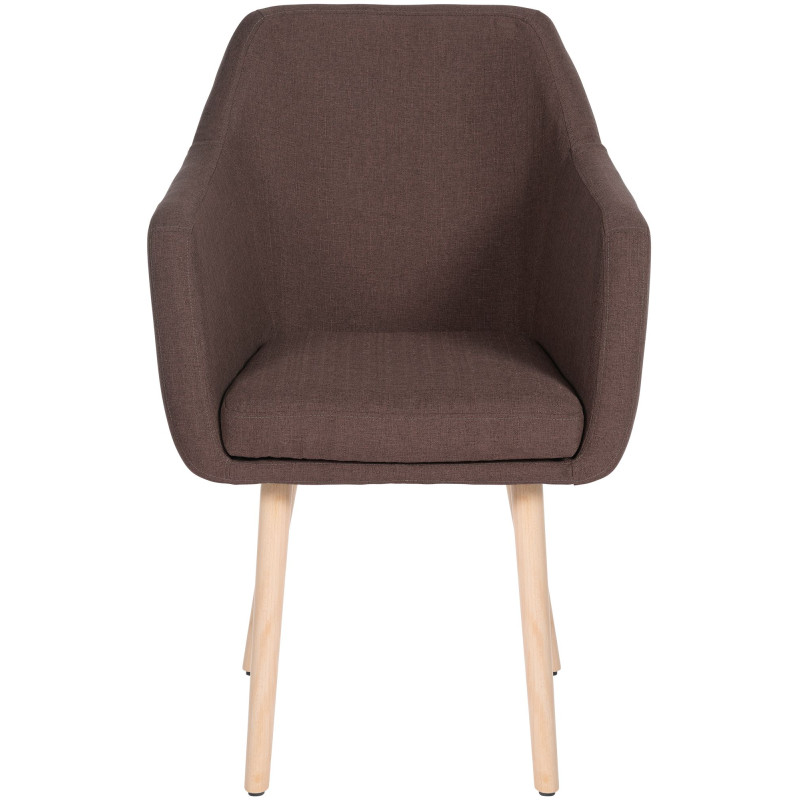 Chaise visiteur Utrecht tissu natura | brun