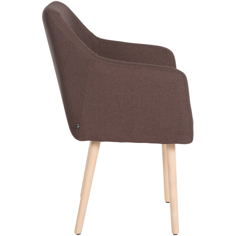 Chaise visiteur Utrecht tissu natura | brun