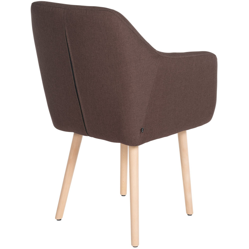 Chaise visiteur Utrecht tissu natura | brun