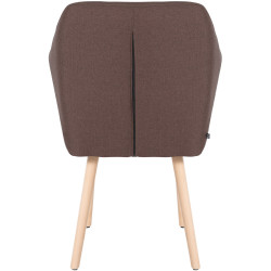 Chaise visiteur Utrecht tissu natura | brun