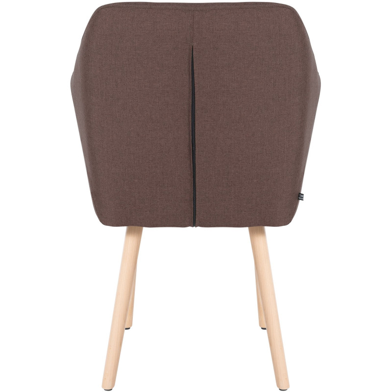 Chaise visiteur Utrecht tissu natura | brun