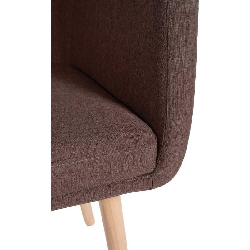 Chaise visiteur Utrecht tissu natura | brun