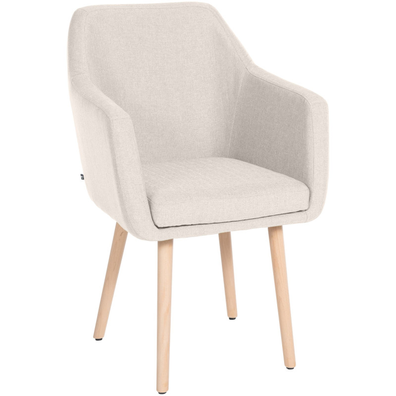 Chaise visiteur Utrecht tissu natura | crème