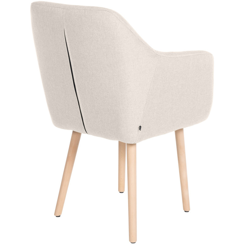 Chaise visiteur Utrecht tissu natura | crème