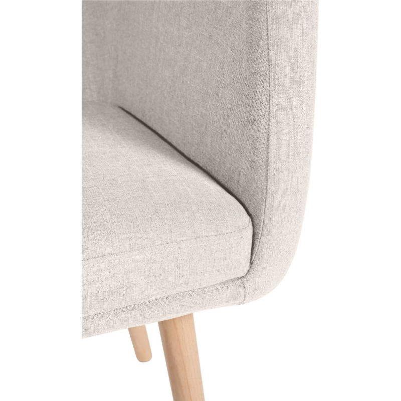 Chaise visiteur Utrecht tissu natura | crème