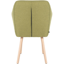 Chaise visiteur Utrecht tissu natura | vert