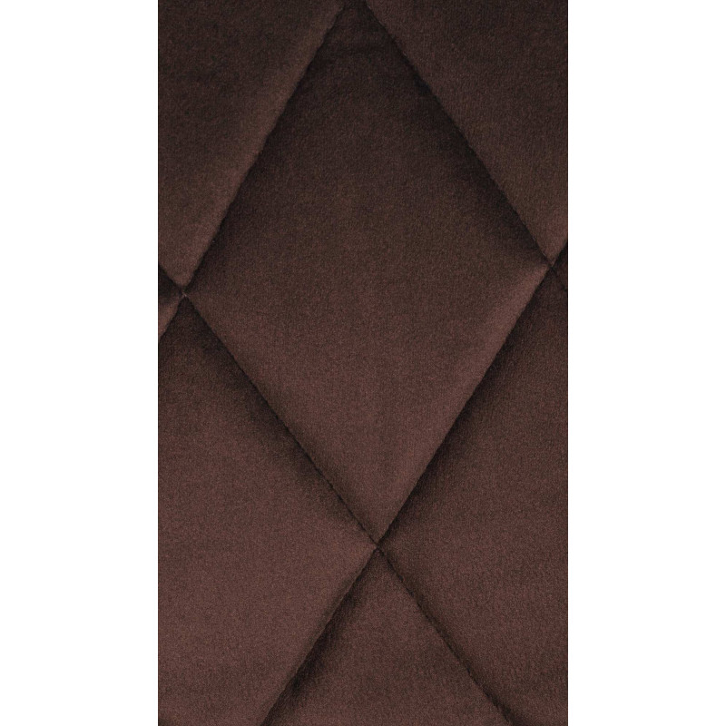 Sgabello da bar Lazio Velvet marrone,bianco